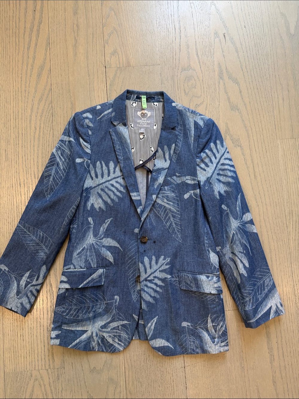 Appaman Blue Floral Print Kids Blazer